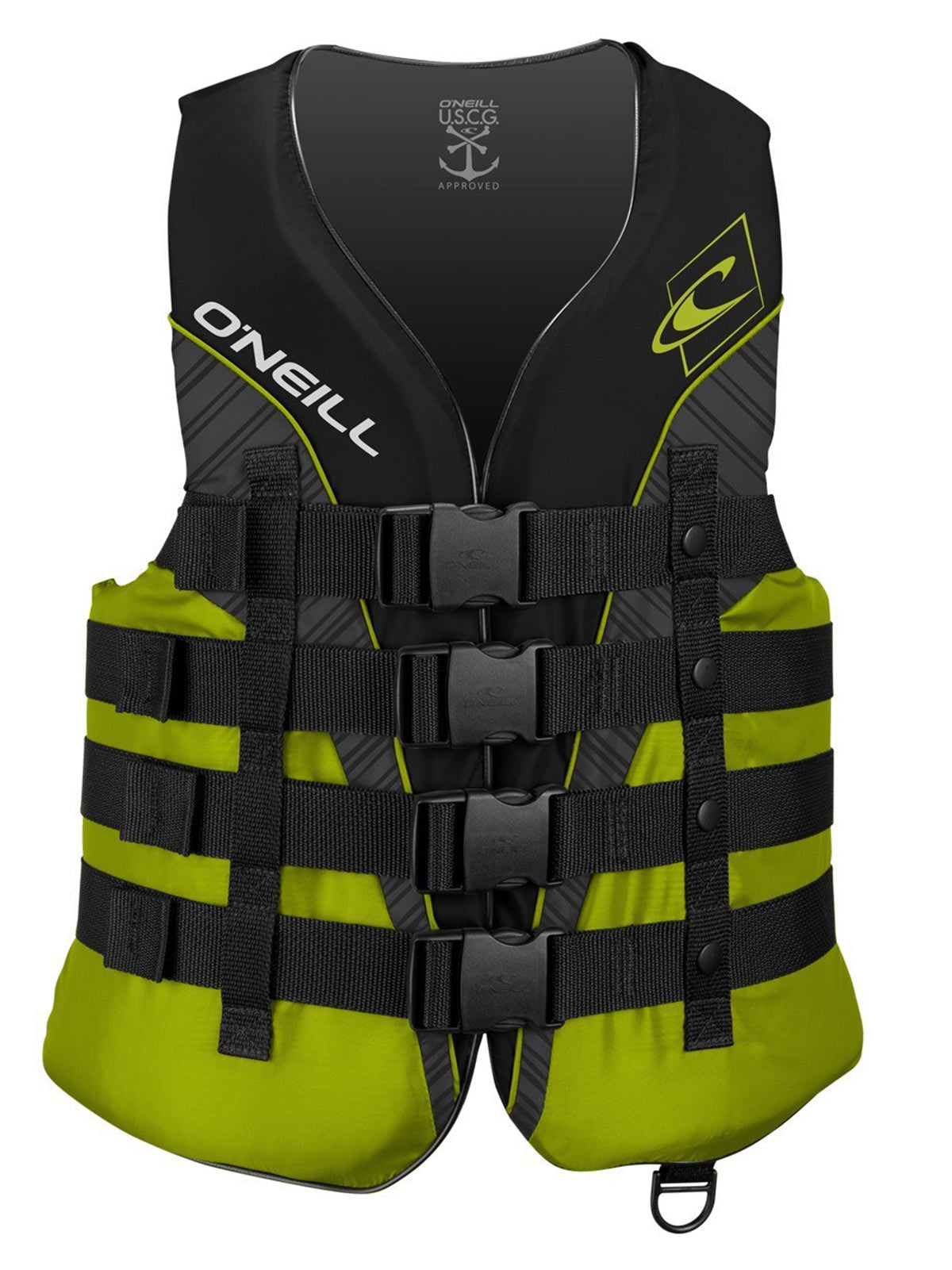 O'Neill Superlite 50N ISO Vest - Black/Lime/Smoke – troggs.com