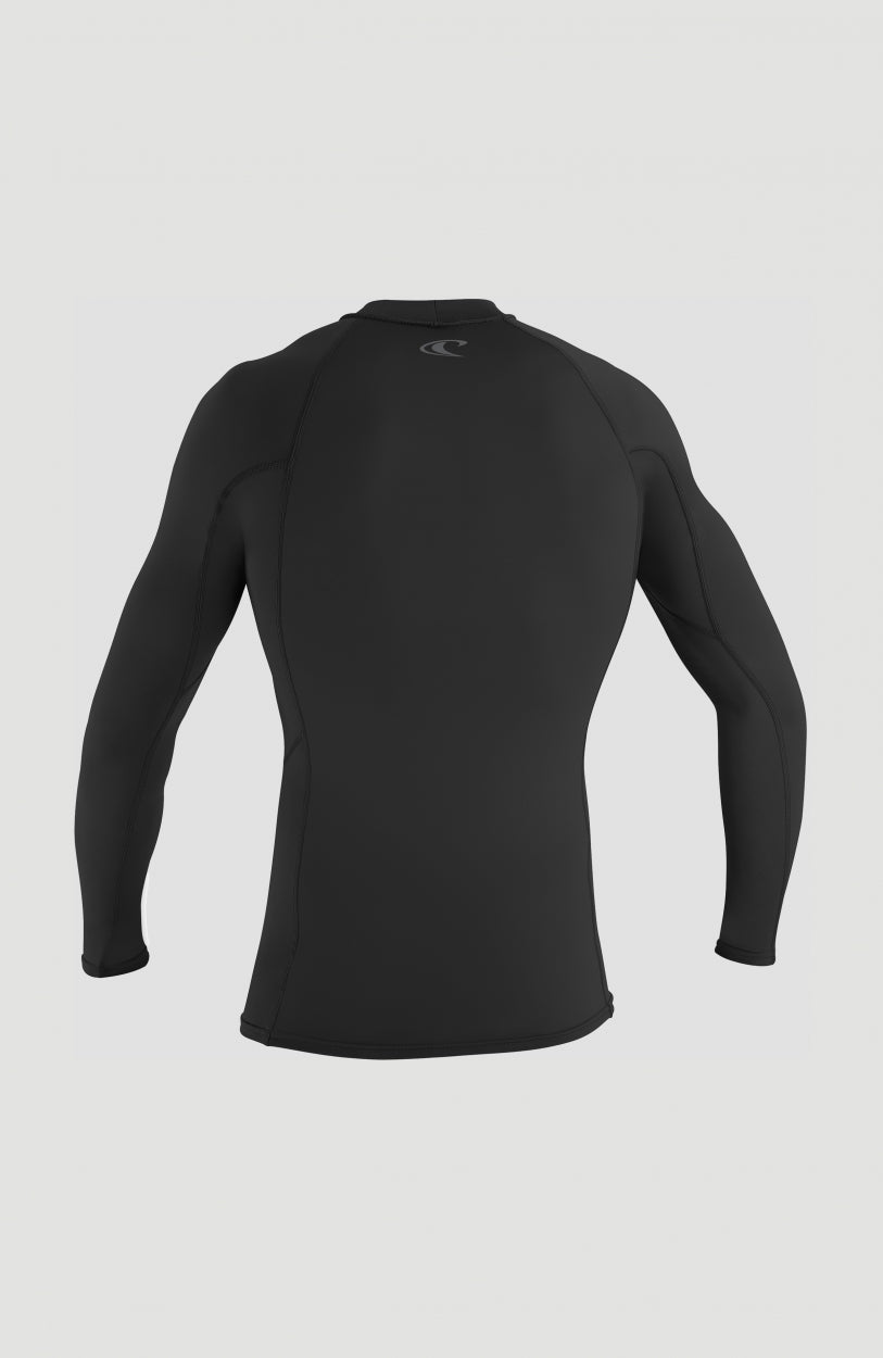 O'Neill Thermo-X L/S Rash Vest - Black-rash vest-troggs.com
