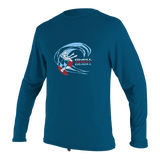 O'Neill Toddler O'Zone Premium L/S Sunshirt - Ultra Blue-Rash Vests & Thermal Vests-troggs.com
