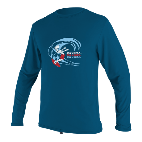 O'Neill Toddler O'Zone Premium L/S Sunshirt - Ultra Blue-Rash Vests & Thermal Vests-troggs.com