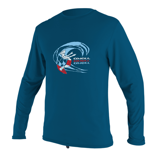 O'Neill Toddler O'Zone Premium L/S Sunshirt - Ultra Blue-Rash Vests & Thermal Vests-troggs.com