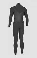 O'Neill Womens Ninja 4/3 Chest Zip Wetsuit - Black-Womens Wetsuits-troggs.com