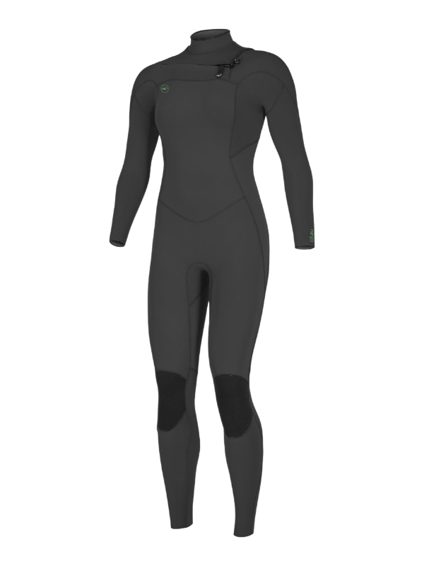 O'Neill Womens Ninja 4/3 Chest Zip Wetsuit - Black