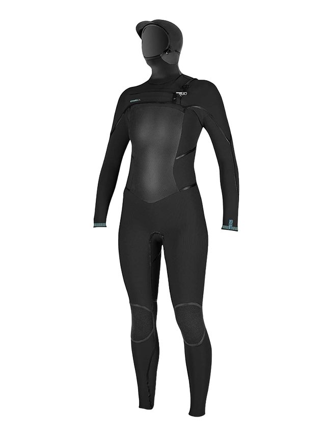 O'Neill Womens Psycho Tech 6/4+ Hooded Wetsuit - Black (SALE)