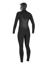 O'Neill Womens Psycho Tech 6/4+ Hooded Wetsuit - Black (SALE)