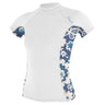 O'Neill Womens Sideprint S/S Rash Vest-Rash Vests & Thermal Vests-troggs.com