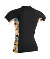 O'Neill Womens Sideprint S/S Rash Vest-Rash Vests & Thermal Vests-troggs.com