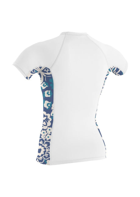 O'Neill Womens Sideprint S/S Rash Vest-Rash Vests & Thermal Vests-troggs.com