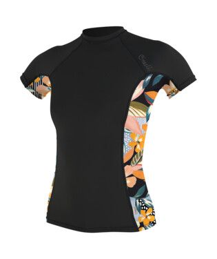 O'Neill Womens Sideprint S/S Rash Vest-Rash Vests & Thermal Vests-troggs.com