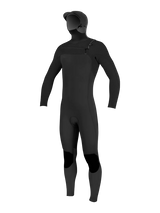 O'Neill Youth Hyperfreak 5/4+ Hooded Wetsuit - Black/Black