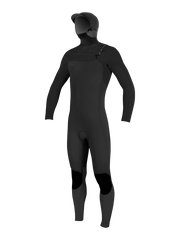 O'Neill Youth Hyperfreak 5/4+ Hooded Wetsuit - Black/Black