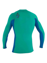 O'Neill Youth Premium Skins L/S Rash Vest - Baltic Green/Ocean