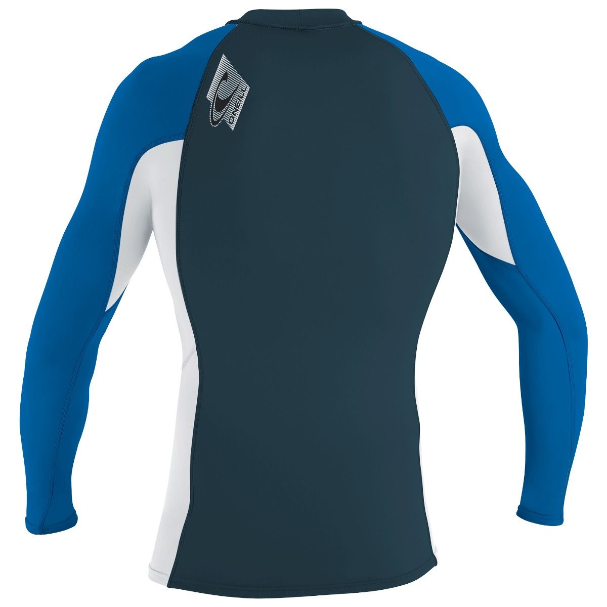 O'Neill Youth Premium Skins L/S Rash Vest - Cadet Blue/White/Ocean-Rash Vests & Thermal Vests-troggs.com
