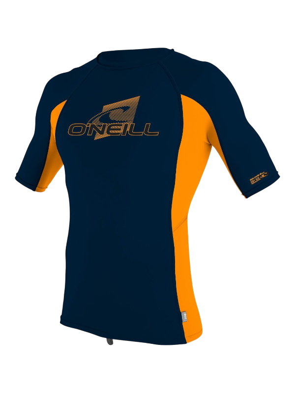 O'Neill Youth Premium Skins S/S Rash Vest - Abyss/Blaze/Abyss