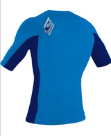 O'Neill Youth Premium Skins S/S Rash Vest - Ocean/Abyss-Rash Vests & Thermal Vests-troggs.com