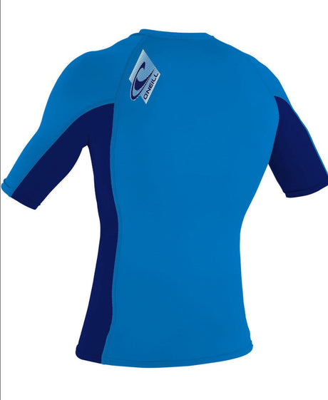 O'Neill Youth Premium Skins S/S Rash Vest - Ocean/Abyss-Rash Vests & Thermal Vests-troggs.com