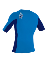 O'Neill Youth Premium Skins S/S Rash Vest - Ocean/Abyss