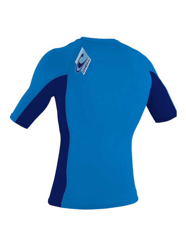 O'Neill Youth Premium Skins S/S Rash Vest - Ocean/Abyss