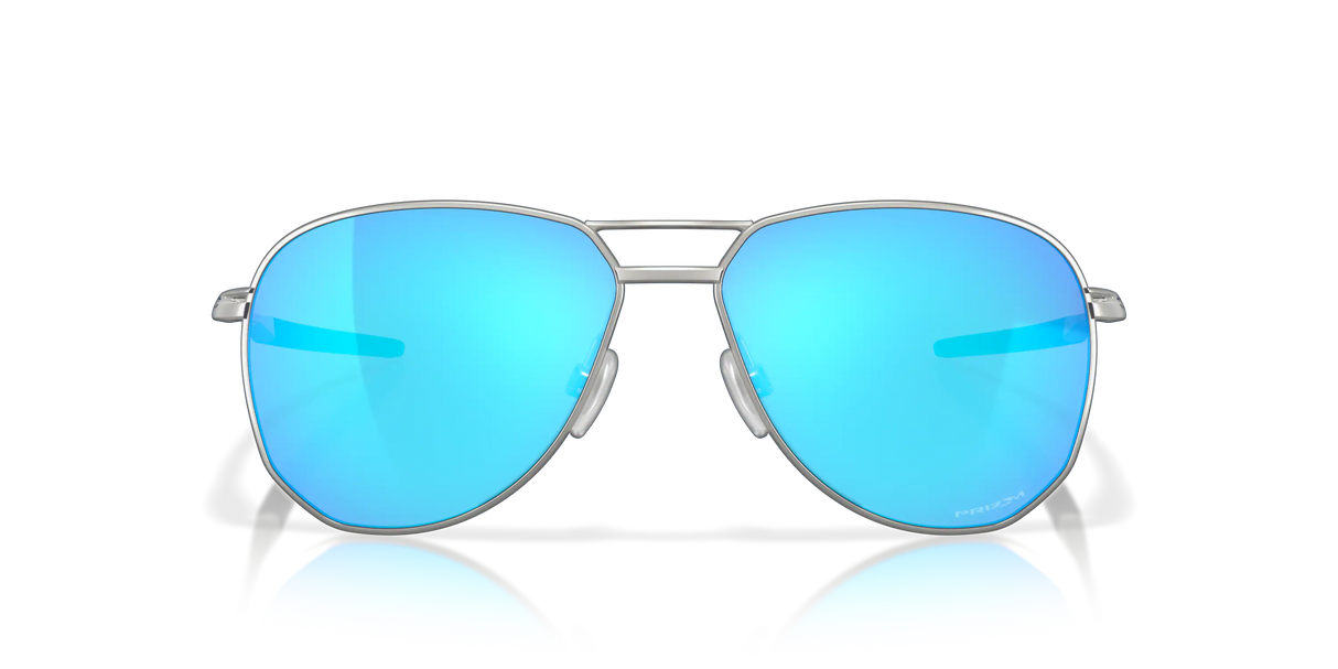 Oakley Contrail - Satin Chrome Frame with Prizm Sapphire Lens-Sunglasses-troggs.com