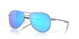 Oakley Contrail - Satin Chrome Frame with Prizm Sapphire Lens-Sunglasses-troggs.com