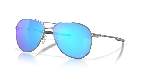 Oakley Contrail - Satin Chrome Frame with Prizm Sapphire Lens-Sunglasses-troggs.com