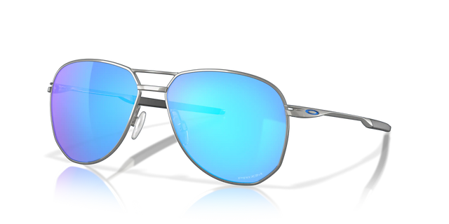 Oakley Contrail - Satin Chrome Frame with Prizm Sapphire Lens-Sunglasses-troggs.com