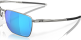 Oakley Ejector - Satin Chrome Frame with Prizm Sapphire Lens-Sunglasses-troggs.com
