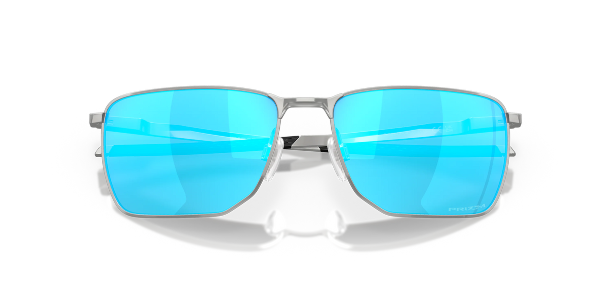 Oakley Ejector - Satin Chrome Frame with Prizm Sapphire Lens-Sunglasses-troggs.com