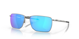 Oakley Ejector - Satin Chrome Frame with Prizm Sapphire Lens-Sunglasses-troggs.com