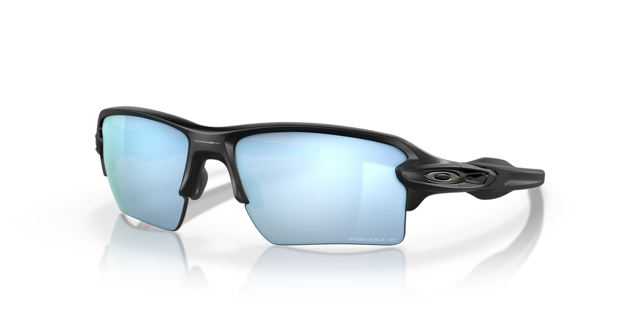 Oakley Flak 2.0 XL - Matte Black Frame with Prizm Deep Water Polarized Lens-Sunglasses-troggs.com