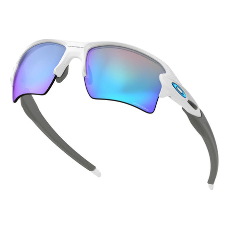 Oakley Flak 2.0 XL - Polished White Frame with Prizm Sapphire Lens-Sunglasses-troggs.com
