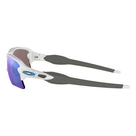 Oakley Flak 2.0 XL - Polished White Frame with Prizm Sapphire Lens-Sunglasses-troggs.com