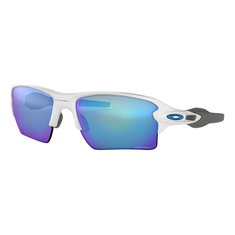 Oakley Flak 2.0 XL - Polished White Frame with Prizm Sapphire Lens-Sunglasses-troggs.com
