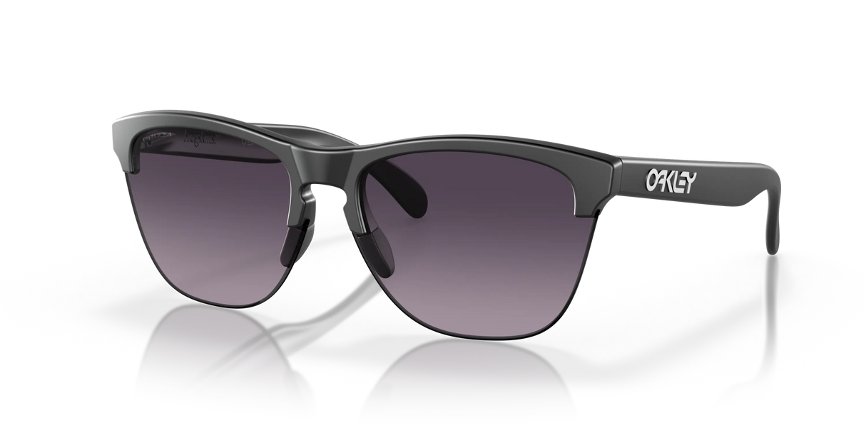 Oakley Frogskins Lite - Matte Black Frame with Prizm Grey Gradient Lens-Sunglasses-troggs.com