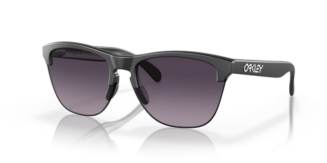 Oakley Frogskins Lite - Matte Black Frame with Prizm Grey Gradient Lens-Sunglasses-troggs.com