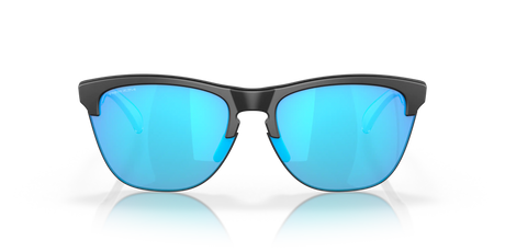 Oakley Frogskins Lite - Matte Black/Matte Clear Frame with Prizm Sapphire Lens-Sunglasses-troggs.com