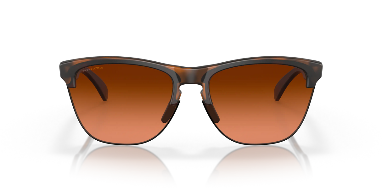 Oakley Frogskins Lite - Matte Brown Tortoise Frame with Prizm Brown Gradient Lens-Sunglasses-troggs.com
