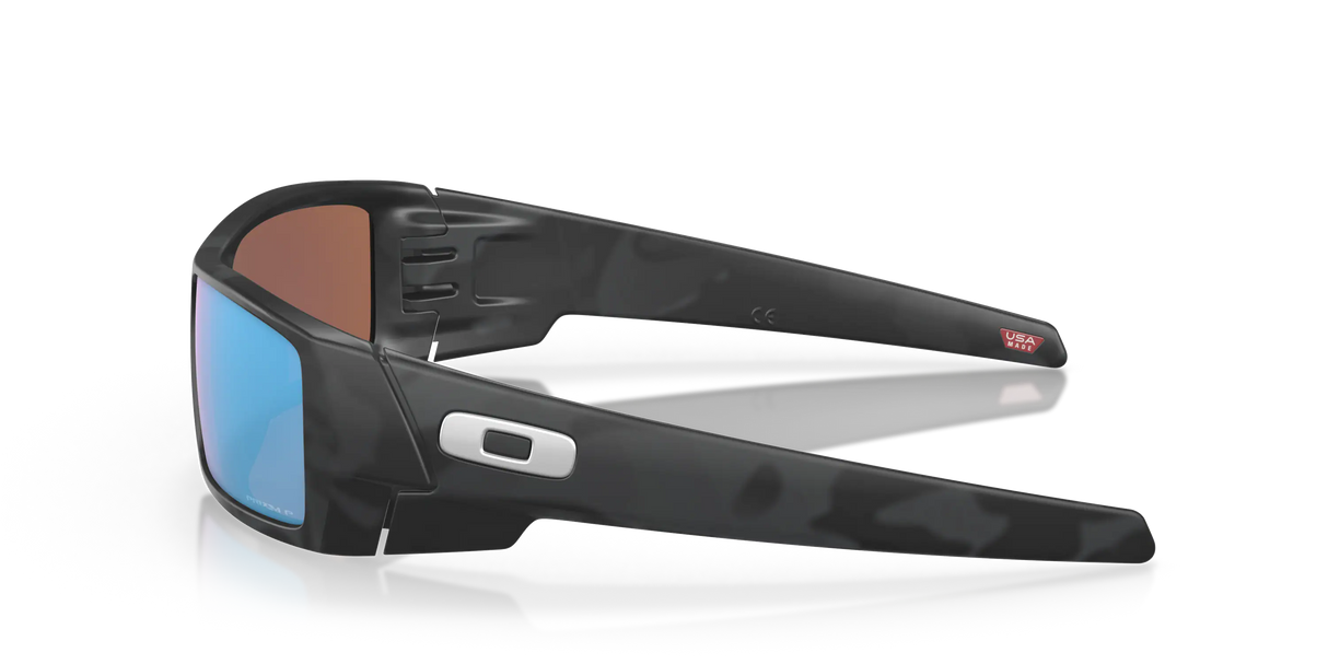 Oakley Gascan - Matte Black Camo Frame with Prizm Deep Water Polarized Lens-Sunglasses-troggs.com