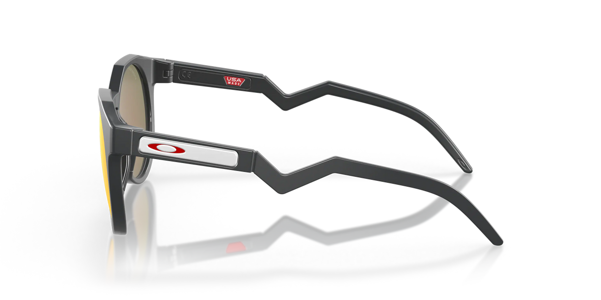 Oakley HSTN - Matte Carbon Frame with Prizm Ruby Lens-Sunglasses-troggs.com