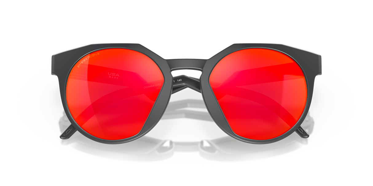 Oakley HSTN - Matte Carbon Frame with Prizm Ruby Lens-Sunglasses-troggs.com