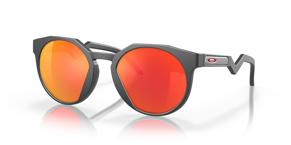 Oakley HSTN - Matte Carbon Frame with Prizm Ruby Lens-Sunglasses-troggs.com