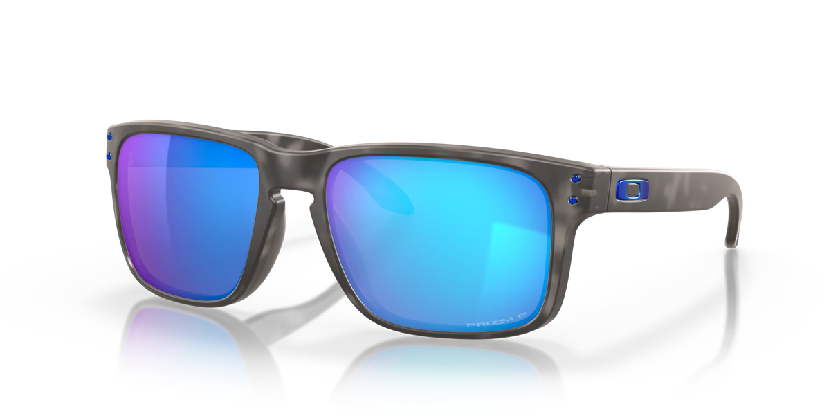 Oakley Holbrook - Matte Black Tortoise Frame with Prizm Sapphire Polarized Lens-Sunglasses-troggs.com