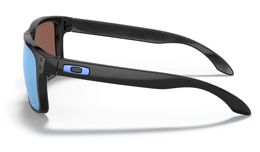 Oakley Holbrook - Polished Black Frame with Prizm Deep Water Polar Lens-Sunglasses-troggs.com
