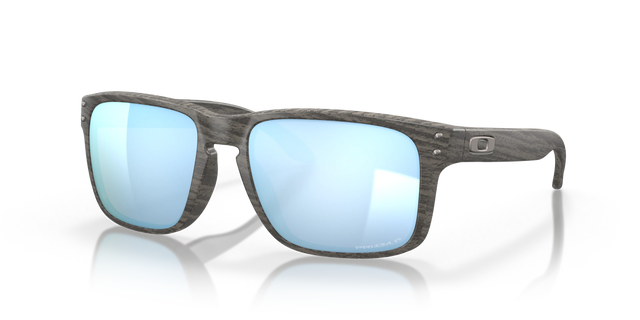 Oakley Holbrook - Woodgrain Frame with Prizm Deep Water Polarized Lens-Sunglasses-troggs.com