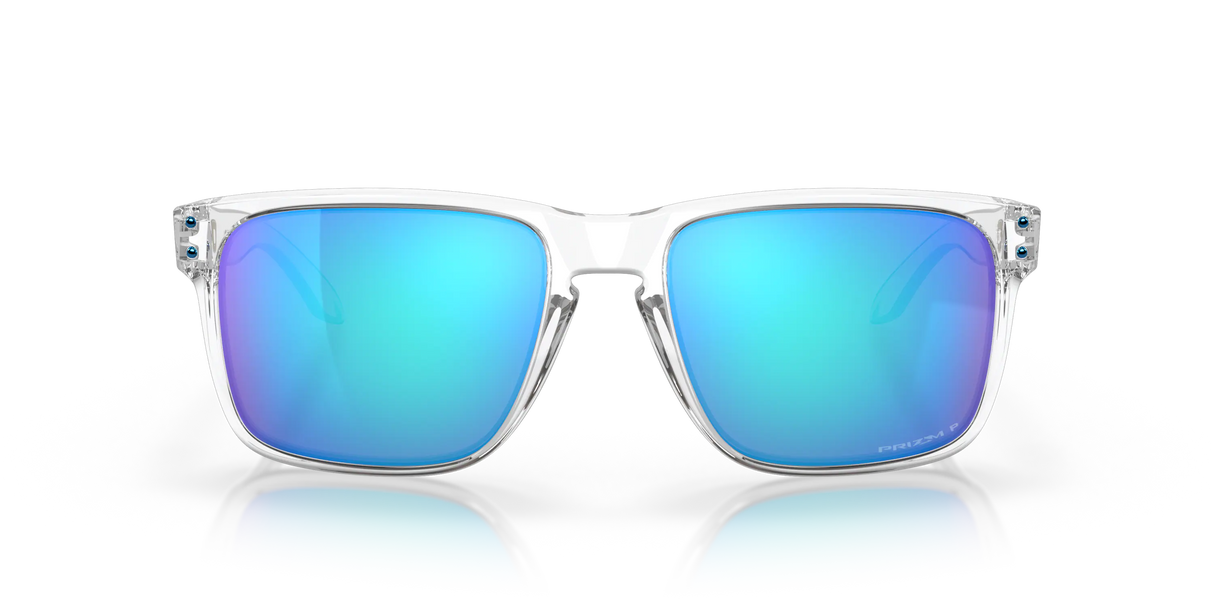 Oakley Holbrook XL - Polished Clear Frame with Prizm Sapphire Irid Polarised Lens-Sunglasses-troggs.com
