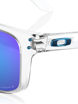 Oakley Holbrook XL - Polished Clear Frame with Prizm Sapphire Irid Polarised Lens