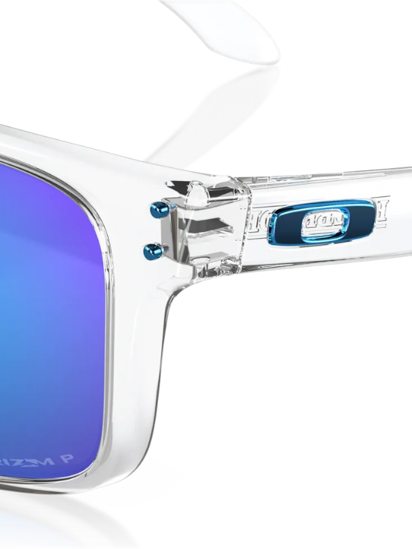 Oakley Holbrook XL - Polished Clear Frame with Prizm Sapphire Irid Polarised Lens