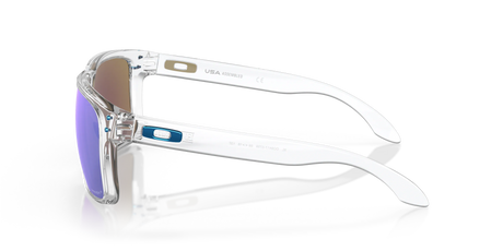 Oakley Holbrook XL - Polished Clear Frame with Prizm Sapphire Irid Polarised Lens-Sunglasses-troggs.com