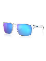 Oakley Holbrook XL - Polished Clear Frame with Prizm Sapphire Irid Polarised Lens
