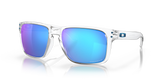 Oakley Holbrook XL - Polished Clear Frame with Prizm Sapphire Irid Polarised Lens-Sunglasses-troggs.com